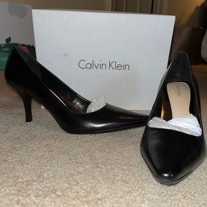 Calvin Klein Dolly Kidskin black heels. Size 8